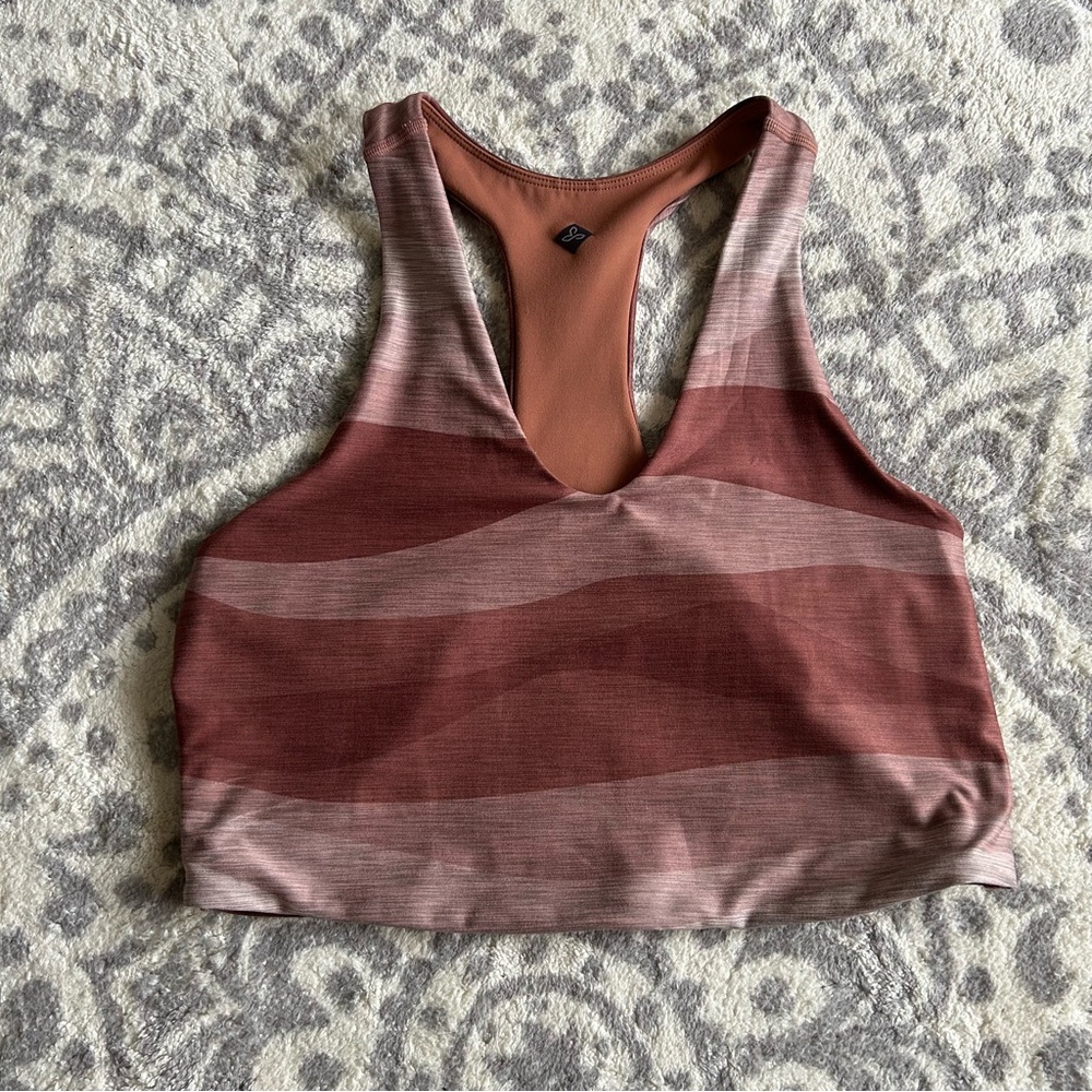 Prana Reversible Sports Bra Earthy Tones. Size M